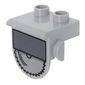 Duplo Plate 1 x 2 with Overhang with Half Circular Saw Print
