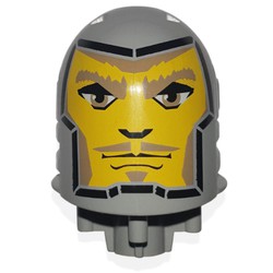 Large Figure Head, Round Top with Danju Print