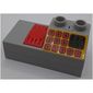 Duplo Brick 2 x 4 Half with 2 x 2 Slope with Cash Register Print and Sound Effects