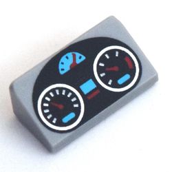 LEGO PART 85984pr0021 Brick Sloped 30° 1 x 2 x 2/3 with Dashboard ...