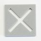 Cone Base 6 x 6 with 'X' Cutout
