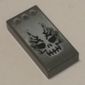 Tile 1 x 2 with Alpha Team Ogel Skull & 3 Buttons Print