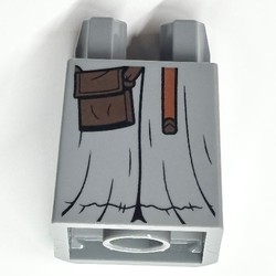 LEGO PART 36036pr0054 Hips and Legs Under Dress/Robe with Dark Brown ...