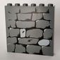 Brick 1 x 6 x 5 with Stone Wall Print