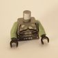 Torso Armor Pouches, White and Sand Green Patches Print (Kashyyyk Trooper), Sand Green Arms, Black Hands