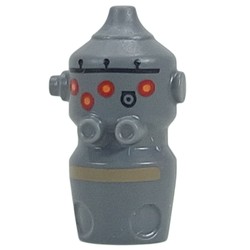 LEGO part upn9996pr0001 Droid Head, IG-11 with Red/Yellow