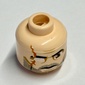 Minifig Head Commander Wolffe, Gray Stubble and Scar over Right Missing Eye Print