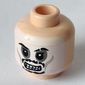 Minifig Head Captain Jack Sparrow, Moustache Determined / Skull Face Print