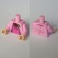 Torso Jacket with Dark Pink Dress Print (Dolores Umbridge), Bright Pink Arms, Light Nougat Hands