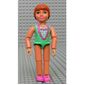 Belville Figure Articulated Elbows, Child, Female, Dark Orange Hair, Swimsuit with Flowers (Princess Flora)