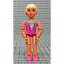 Belville Figure Articulated Elbows, Child, Female, Light Yellow Hair, Dark Pink Laced Top Print (Princess Vanilla)