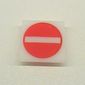 Light Sign 2 x 2 Clip on Back with No Entry / Thoroughfare Print