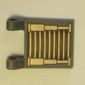Flag 2 x 2 Square [Thin Clips] with Copper, Silver and Black Grille Print