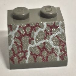 Slope 45° 2 x 2 with Dinosaur Scales Print