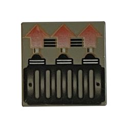Tile 2 x 2 with 3 Red Arrows Print