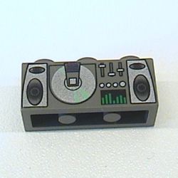 Brick 1 x 3 with Radio and CD Player Print
