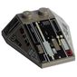 Wedge Sloped 4 x 4 Triple, No Stud Notches with Black and Dark Gray Panels Print