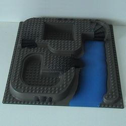 Baseplate Raised 32 x 32 with Ramp, Stairs, and Two Pits with Ogel Center Print