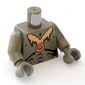 Torso Geonosian Bare Chest with Necklace Print, Dark Gray Arms and Hands