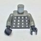 Torso Soccer Goalie Studded Armor / '1' on Back Print, Dark Gray Arms, Black Hands