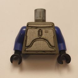 Torso Armor, Silver Plates Print (Jango Fett), Violet Arms, Black Hands