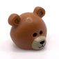 Costume / Mask, Bear with Tan Muzzle with Black Nose Print