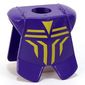 Minifig Neckwear Armor Breastplate with Leg Protection, Danju Geometric Print