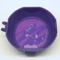 Pod, Round, Half, Back with 1 x 2 Plate Lavender with Brush Stroke Sticker