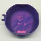 Pod, Round, Half, Back with 1 x 2 Plate Dark Pink with Brush Stroke Sticker