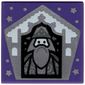 Tile 2 x 2 with Wizard Card Albus Dumbledore - Silver print