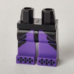 Hips and Dark Purple Legs with Black Markings/Decorations print
