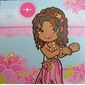 Clikits Insert 10 x 10 for Frame, 'Daisy' Hawaiian Hula Print