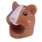 Costume / Mask, Hamster with White Strip, Bright Pink Nose, Black Eyes print