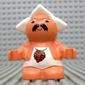 Duplo Figure Little Forest Friend, Male White Overalls with Pine Cone Print (Sleepyhead Meadowsweet)