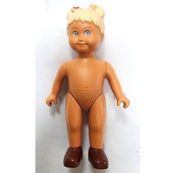 Duplo Doll Large, without Clothes (Anna) with Brown Shoes