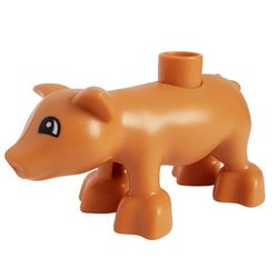 Duplo Animal Pig, Semi-Circular Eyes Print