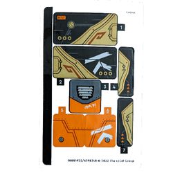 Sticker Sheet for Set 71769-1