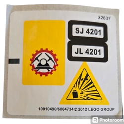 Sticker Sheet for Set 4201 -1