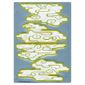 Clouds, Yellow and Gold Trim Print [Complete Sheet]