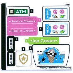 Sticker Sheet for Set 60314-1