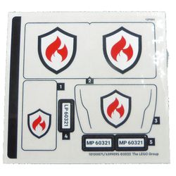 Sticker Sheet 1 for Set 60321-1