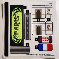 Sticker Sheet for Set 40568-1