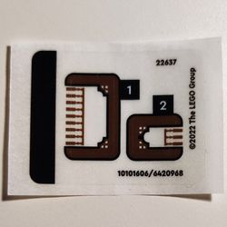 Sticker Sheet 2 for Set 40654-1