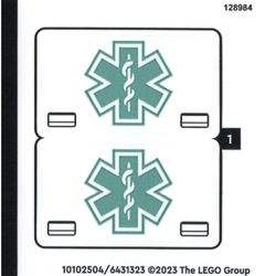 Sticker Sheet for Set 40582-1