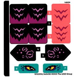 Sticker Sheet for Set 71457-1