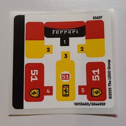 Sticker Sheet for Set 30709-1