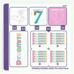 Sticker Sheet 4 for Set 21339-1