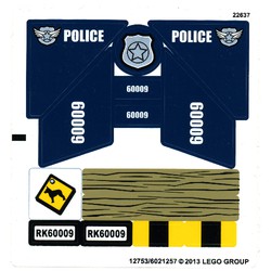 Sticker Sheet for Set 60009-1