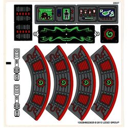 Sticker Sheet for Set 70504-1