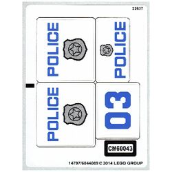 Sticker Sheet for Set 60043-1
